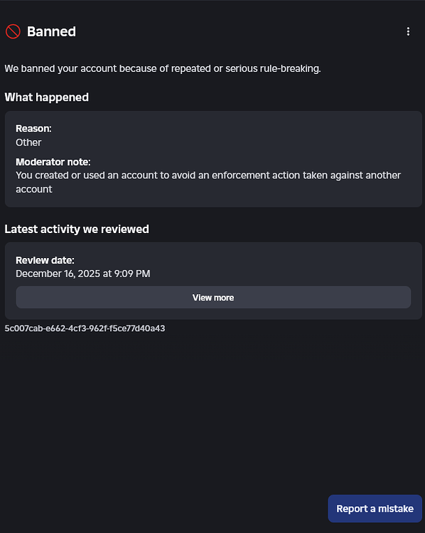 FALSE Termination, due to VPN - Platform Usage Support - Developer ...