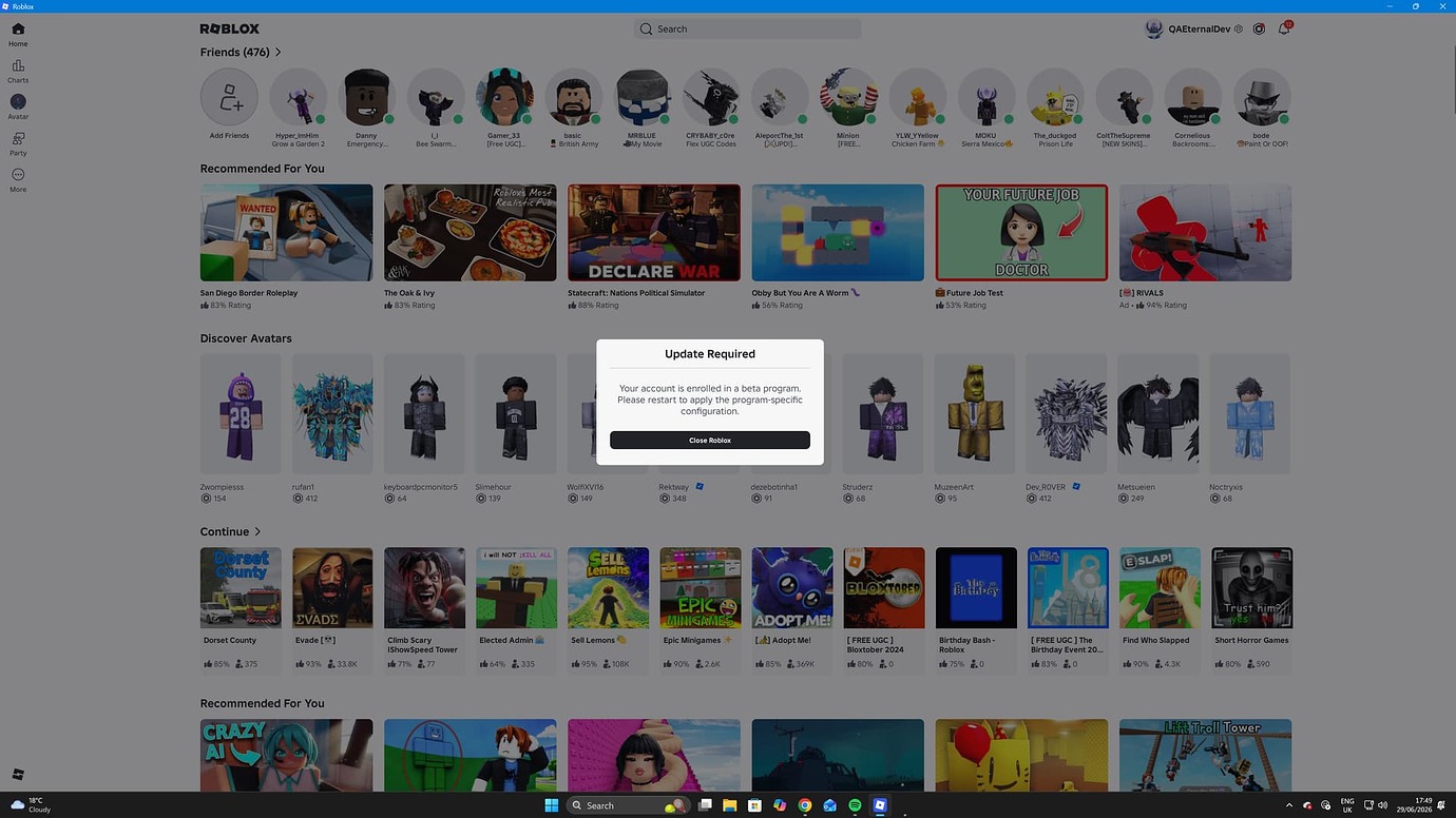 Users who are in the Beta Program have to update there client every ...