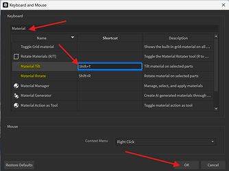 Creating Keybinds