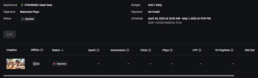 Status Rejected Ad Manager - Platform Usage Support - Developer Forum ...