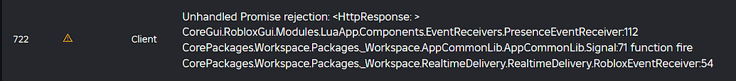 Errors/warnings from CoreScripts/CorePackages - Engine Bugs - Developer ...