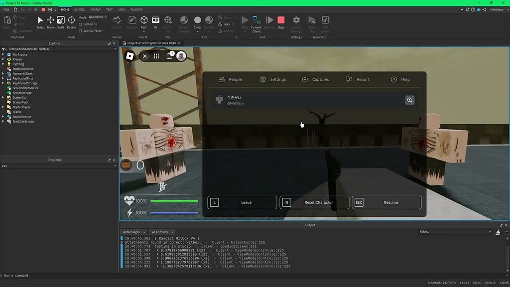Roblox Position In Line Part's position isn't accurate until I switch from server back to ...