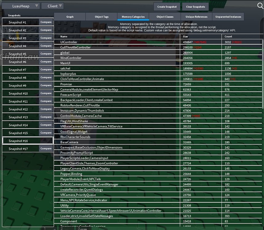 Could I Have a Memory Issue in Roblox? - Scripting Support - Developer ...