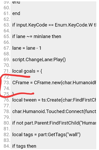 Workspace.rusted010101.MoveLane:73: attempt to index nil with 'CFrame ...