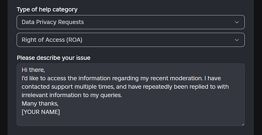 Falsely terminated - roblox support refuse support - Platform Usage ...