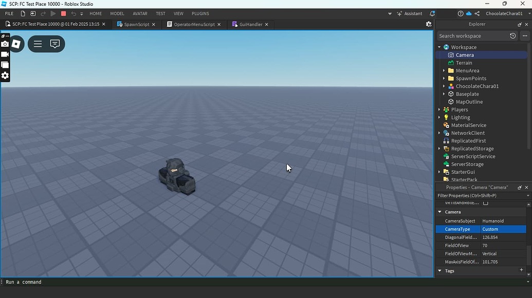 Camera type and subject not changing - Scripting Support - Developer ...