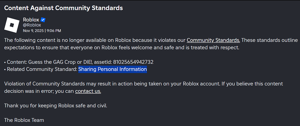 Asset took down my game but can't find it - Platform Usage Support ...