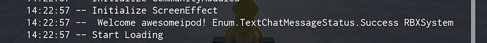 Returns success status but not displayed in chat