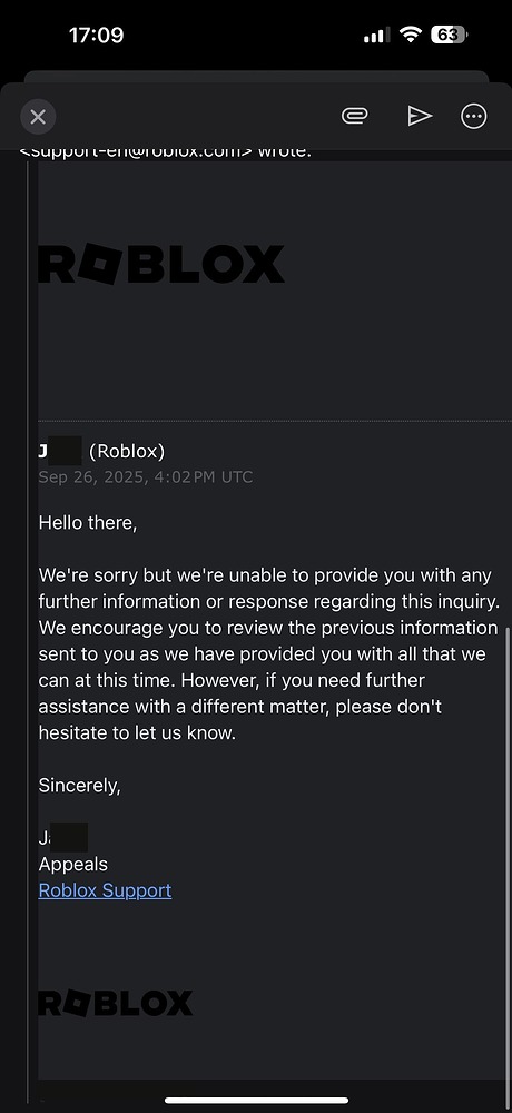 Wrongly banned by an automated system, implying an alt account was used ...