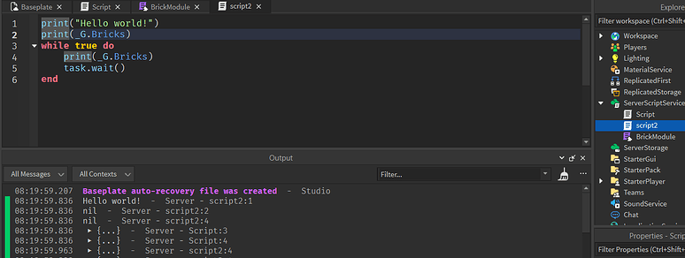 Creating a Global Table - Scripting Support - Developer Forum | Roblox