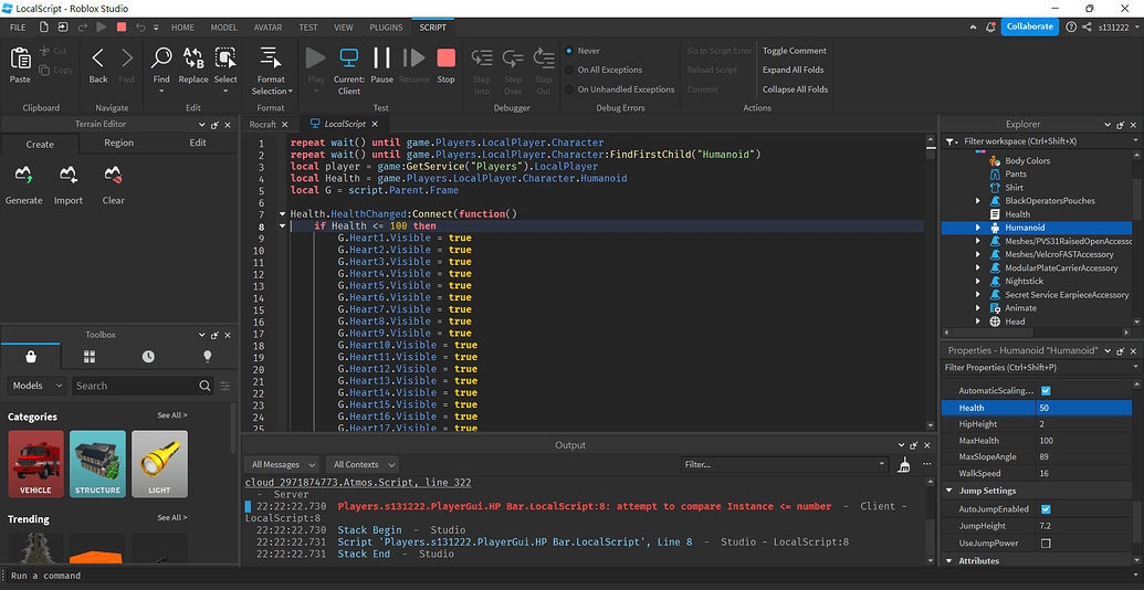 Issues with health ui scripting - Scripting Support - Developer Forum ...