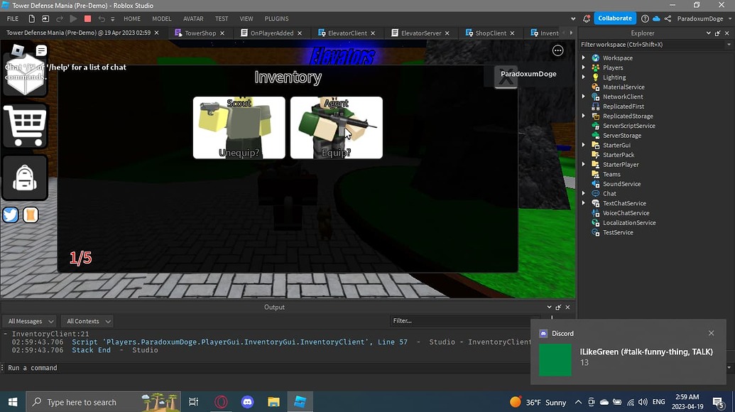Inventory/Shop Not Working - Scripting Support - Developer Forum | Roblox