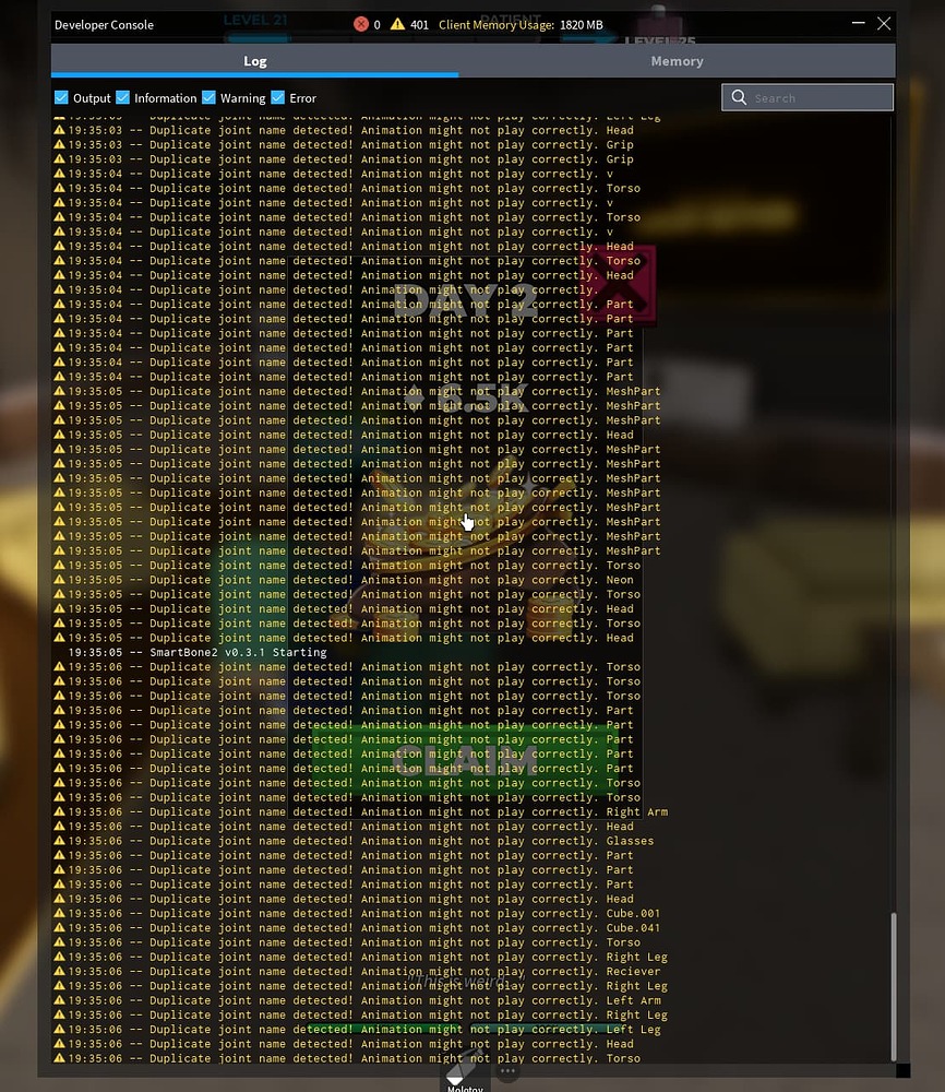 Animations not playing correctly, spamming error - Engine Bugs ...