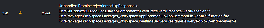 Errors/warnings from CoreScripts/CorePackages - Engine Bugs - Developer ...