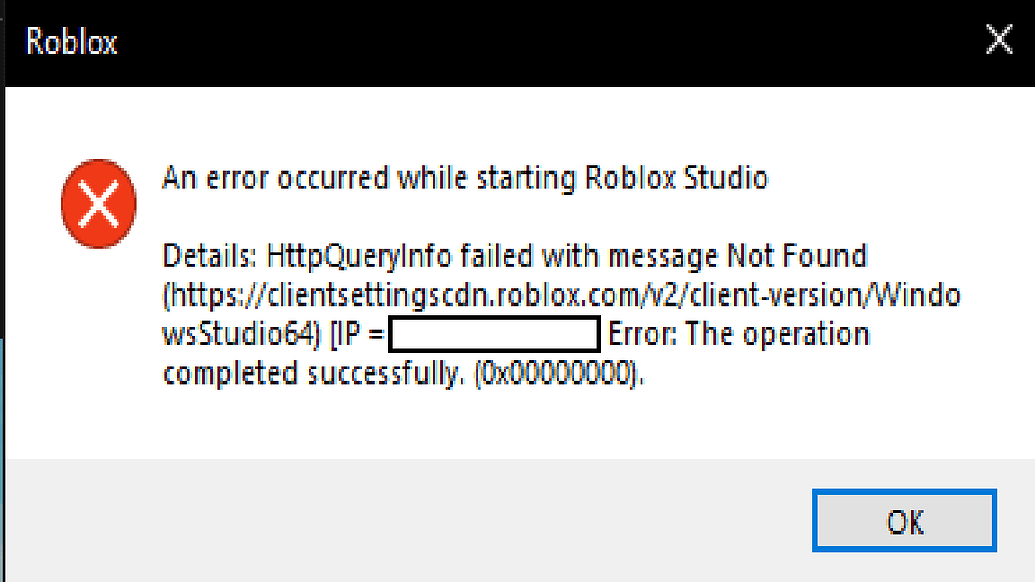 Studio Launch Error - Platform Usage Support - Developer Forum | Roblox