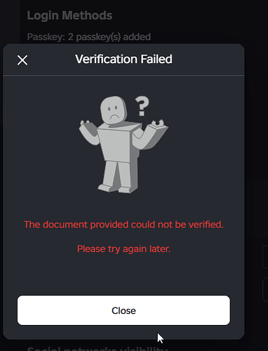 ID Verification Fails on Roblox Despite Successful Persona Verification ...