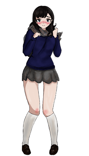 Yumesora_Hara_School_Outfit_1_-_Neutral_Embarrassed_Expression