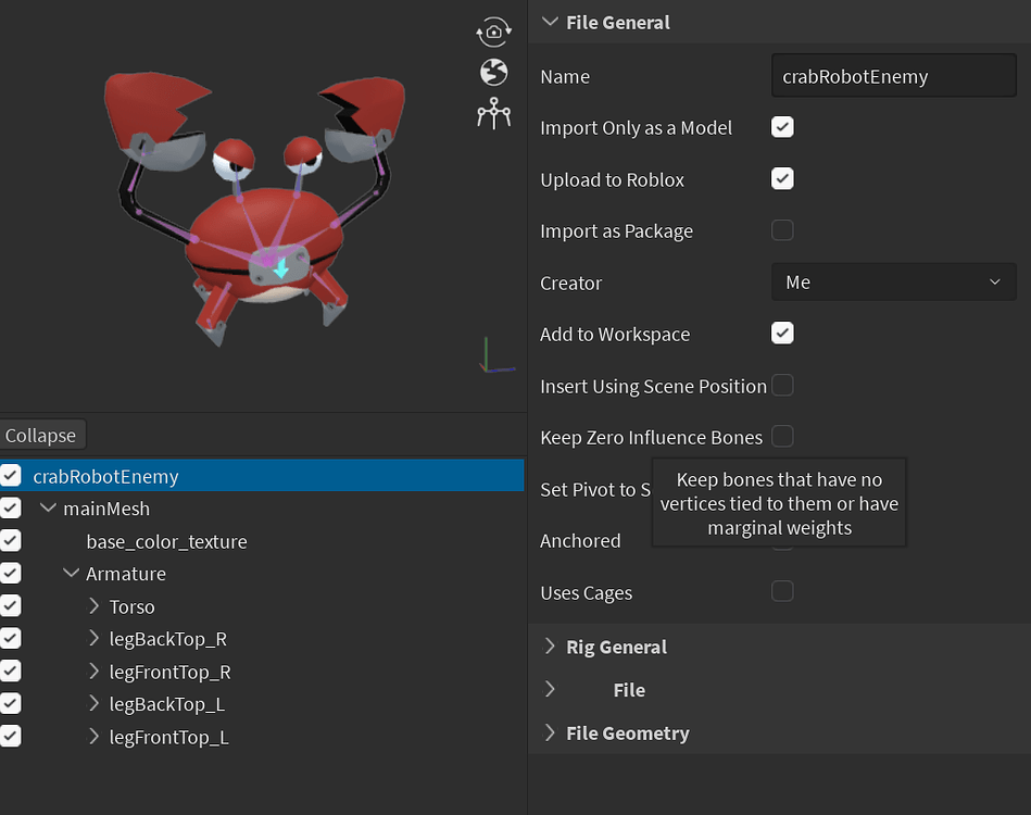 Importing Problems For Blender Rig - Building Support - Developer Forum ...