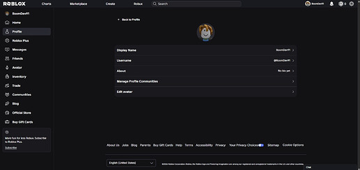 Manage Profile Communities Button