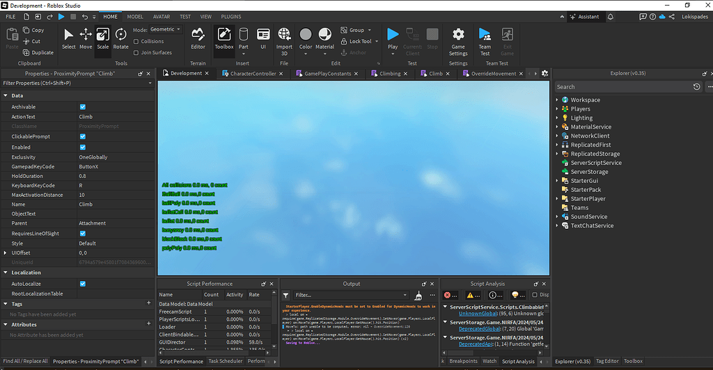 Roblox Studio hangs after playtest, code editor shows false 'No ...