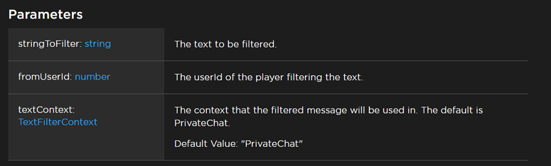 Issue filtering a string - Scripting Support - Developer Forum | Roblox