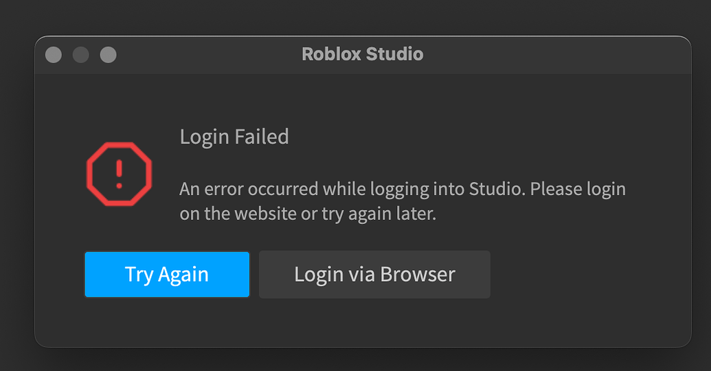 Unable to login via Studio - Studio Bugs - Developer Forum | Roblox