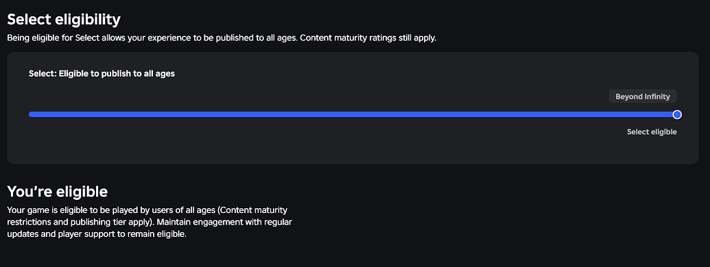 Select Eligibility is bugged - Studio Bugs - Developer Forum | Roblox