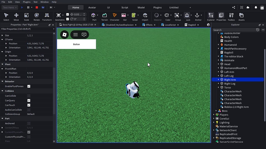 Problem with ragdolling - Scripting Support - Developer Forum | Roblox
