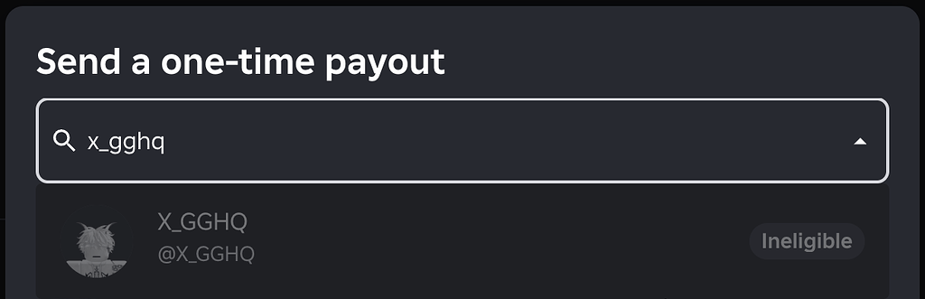 Stack Platform Support Unable to pay out contributor, labelled as