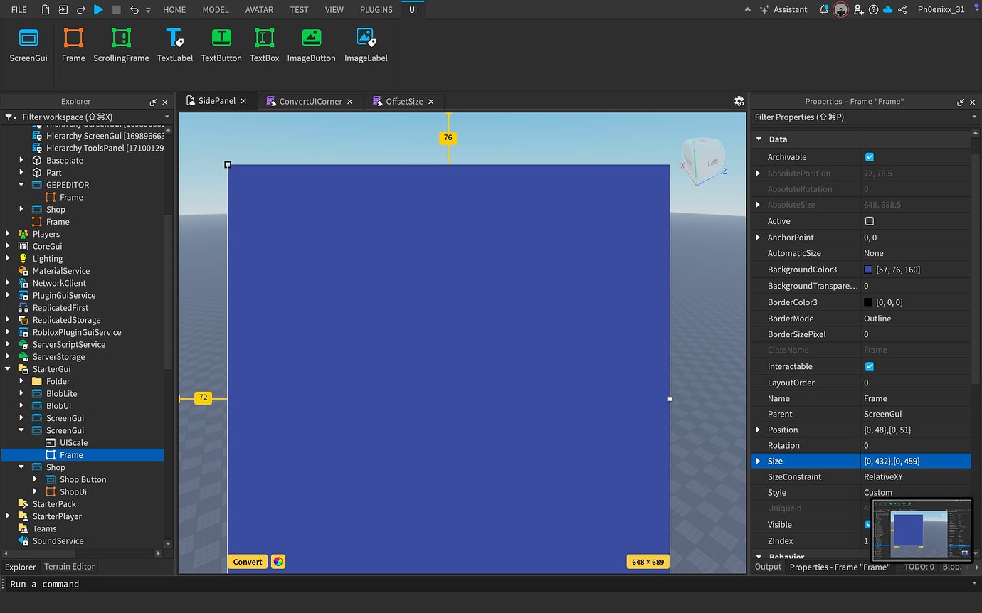 Offset-Based GUI Positioning Bug with UIScale in Roblox Studio - Studio ...