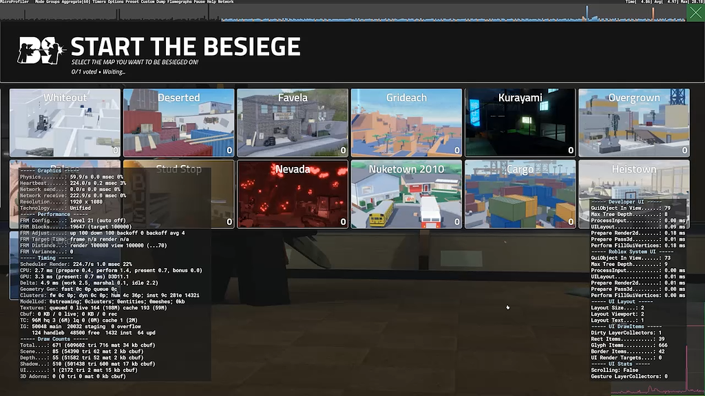 With 0 Updates My Game Is Getting FPS Drops In The Menu - Engine Bugs ...