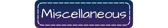 Miscellaneous