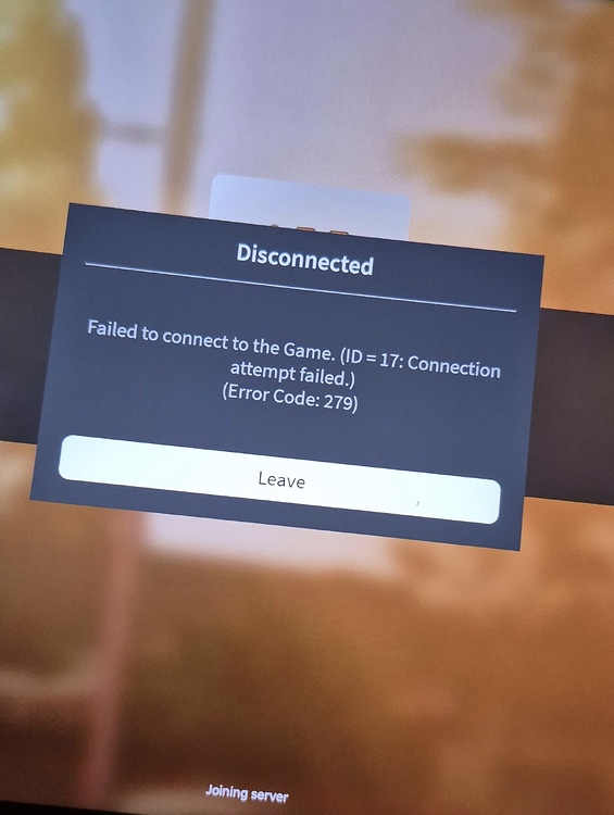 Error Code Id Players crash with kick message: ID 17 Error Code 279 - Engine Bugs ...