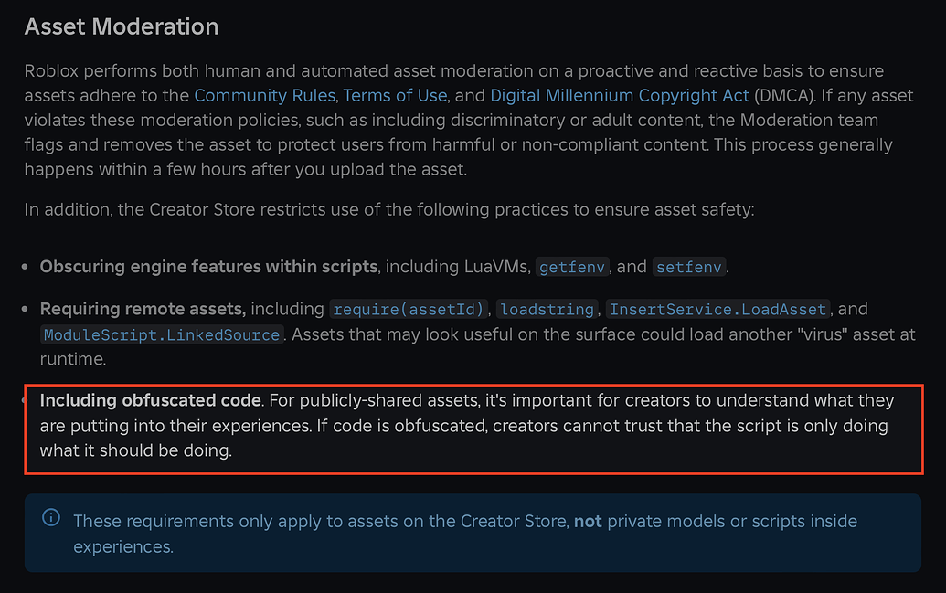 Do TOS apply to scripts? - Scripting Support - Developer Forum | Roblox