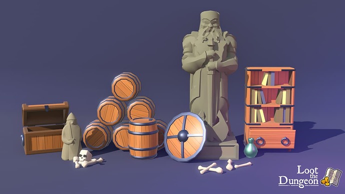 LOOT the DUNGEON [Devlog] - Team up with friends, explore