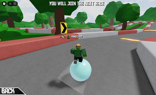 Spectating a racer in Spectate Mode