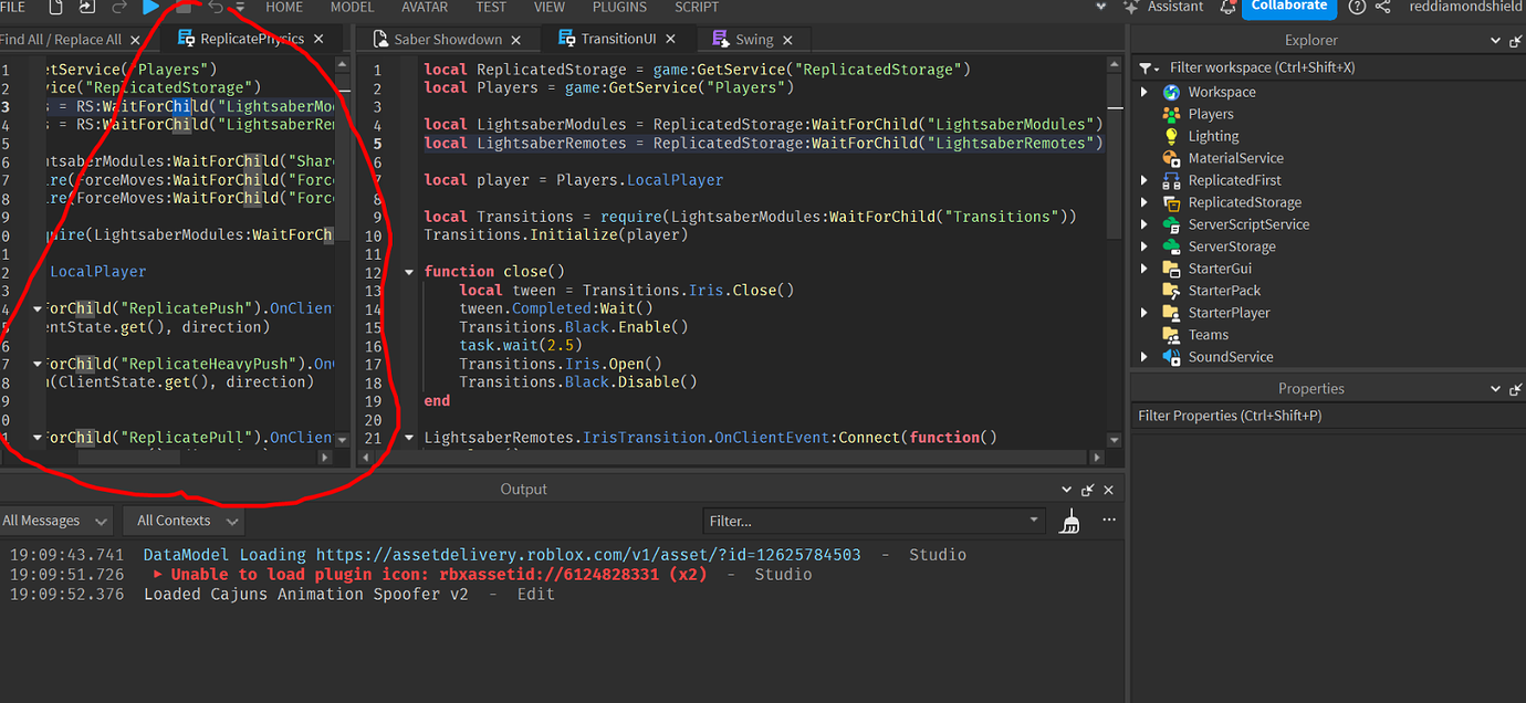 Bring back find and replace opening scripts in the main tab on laptops ...