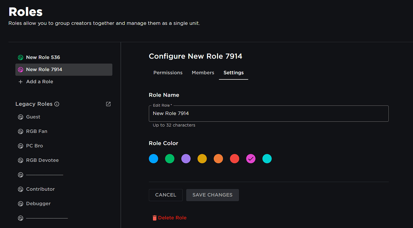 Custom Group Role Colors - Website Features - Developer Forum | Roblox