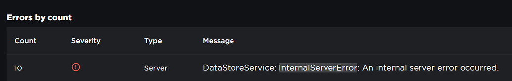 Internal Server Error - Engine Bugs - Developer Forum | Roblox