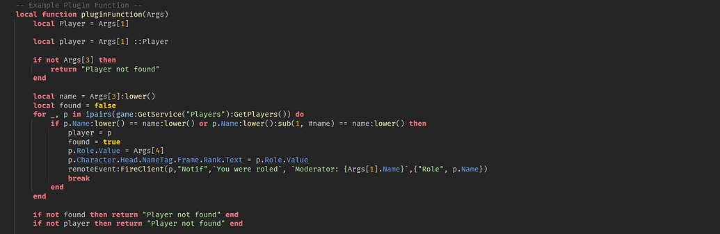 Basic Admin Essentials plugin support - Scripting Support - Developer ...