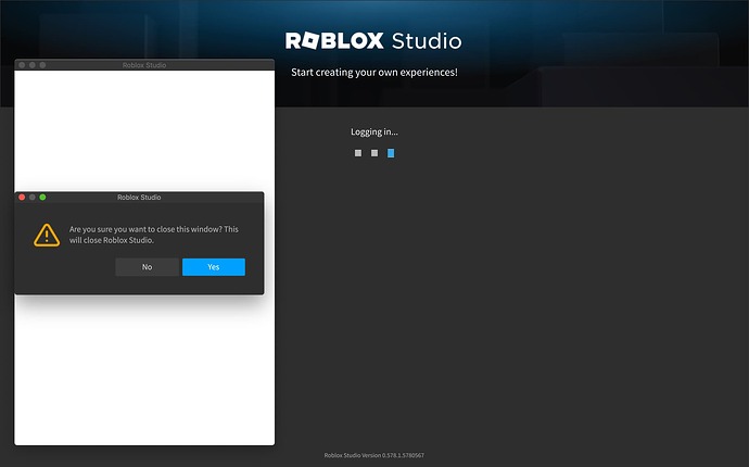 Studio is stuck during login on Mac - Platform Usage Support ...