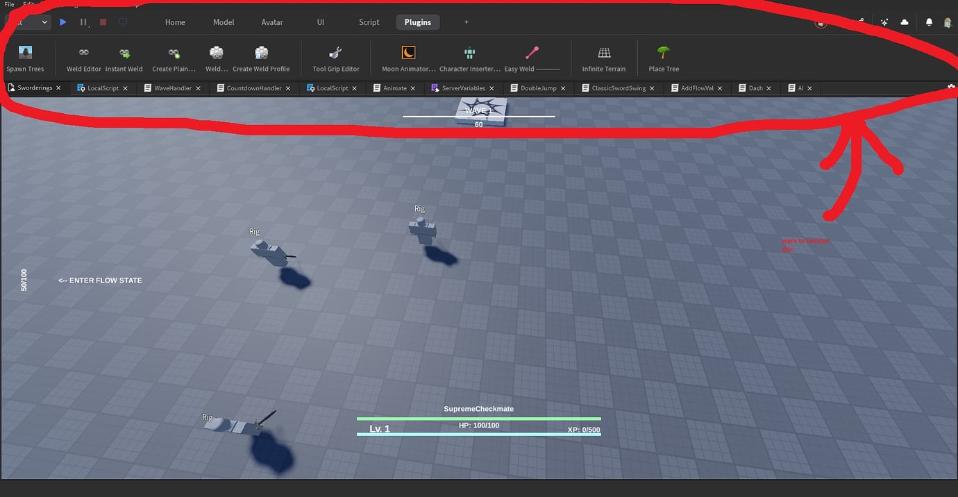 How To Remove The Top Toolbar In Roblox Studio Platform Usage Support
