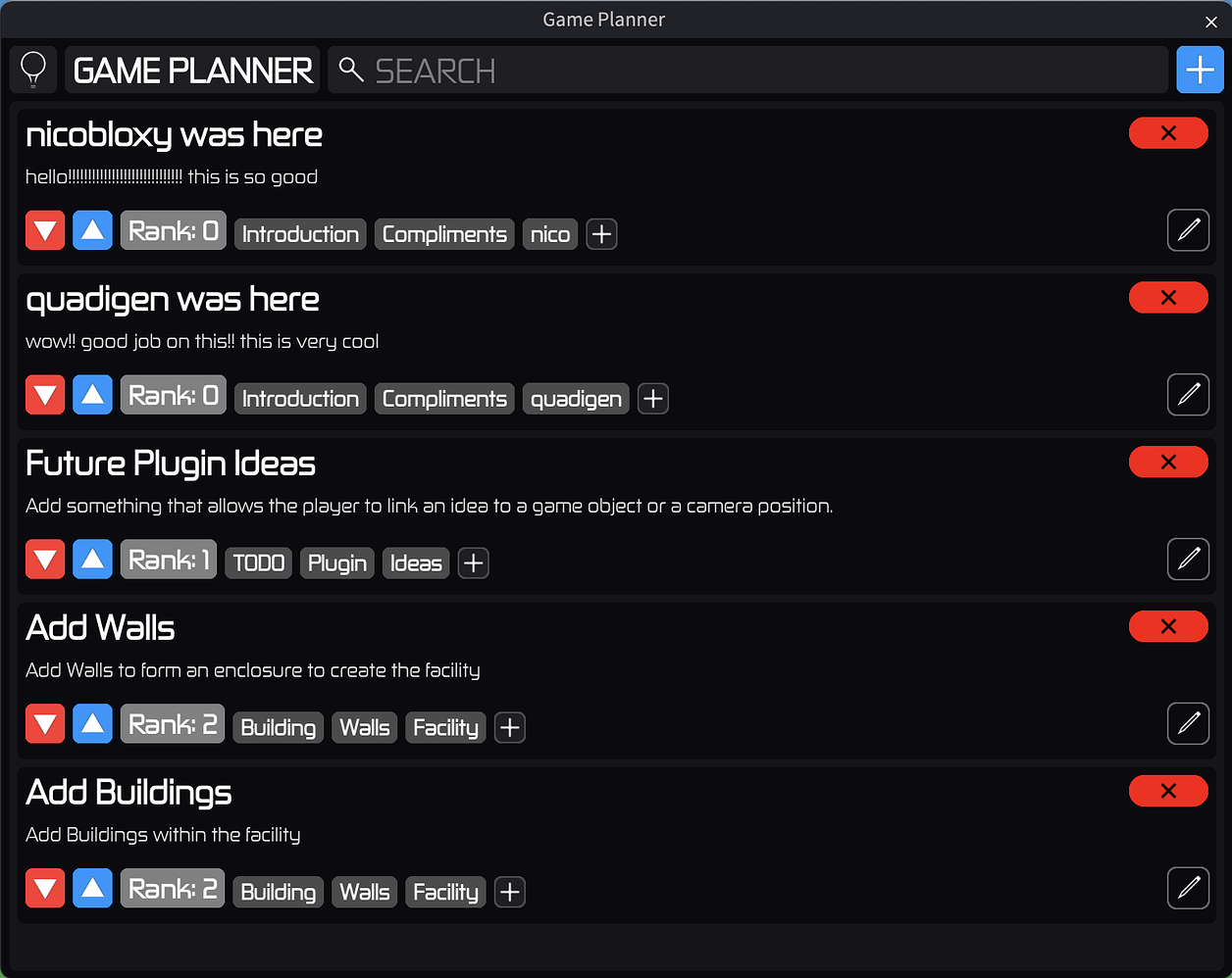 GameBoard [Game Planner Plugin] - Community Resources - Developer Forum ...