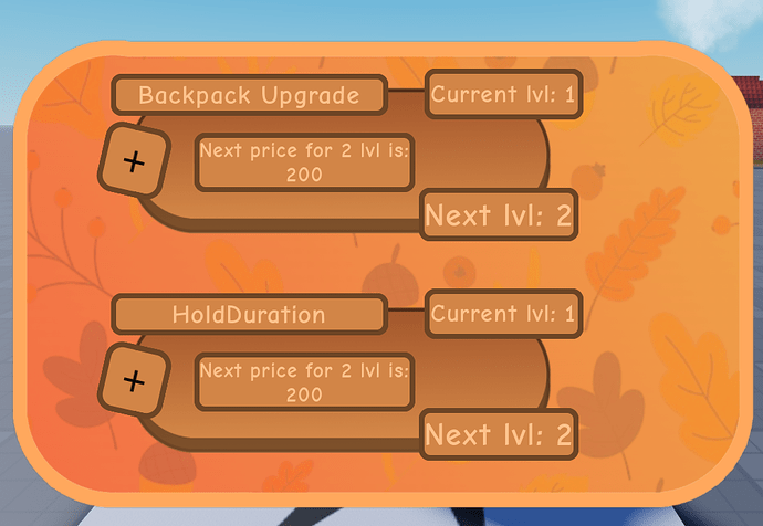 I need ideas and help for my upgrade system - Scripting Support ...