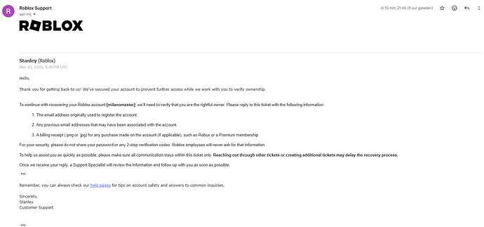 Is this a valid roblox support email address? - Platform Usage Support ...
