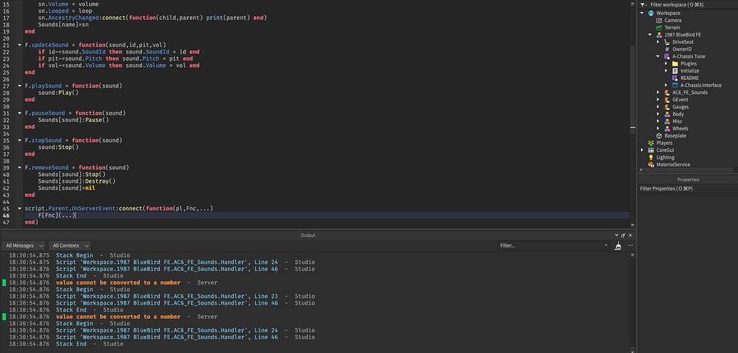 A-Chassis issues - Scripting Support - Developer Forum | Roblox