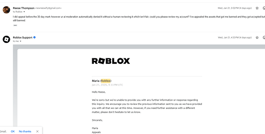 Roblox AI Moderation False Bans - Platform Usage Support - Developer ...