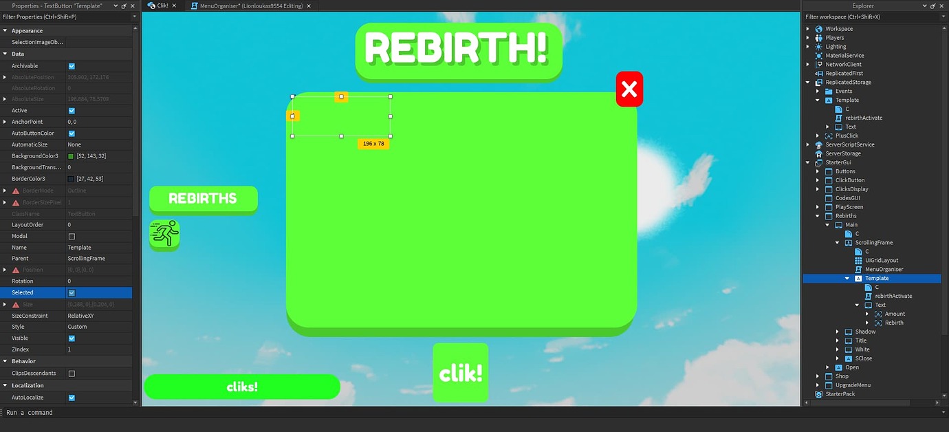 My Ui buttons are there but invisible - Scripting Support - Developer ...
