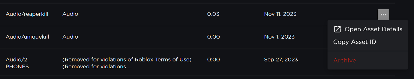 I can't archive audio assets - Platform Usage Support - Developer Forum ...