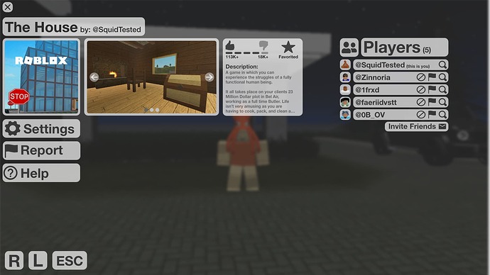 Roblox Main menu remake